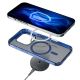 5. 3mk Frosty MagCase Blue Case for Apple iPhone 12 Pro Max - Transparent