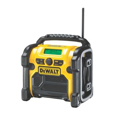 10. DeWALT DCR020-QW Portable Digital Radio Black, Yellow