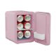 3. Mini fridge with LED makeup mirror ELLE 4L purple