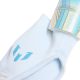 3. adidas Messi Match Kids' Soccer Shin Guards White and Blue KX4137