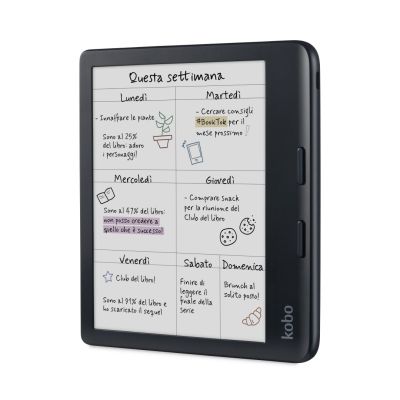 2. Kobo Libra Color 7" E-Ink Kaleido 3 32GB WI-FI Black Ebook Reader