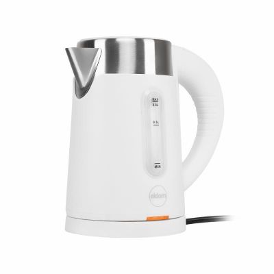 4. ELDOM CORDLESS KETTLE 185B TRIPO WHITE 1000W 0.8 L, BPA FREE, INSULATED