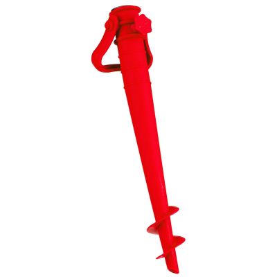 2. RED PLASTIC UMBRELLA MOUNTING BASE, SCREW-IN