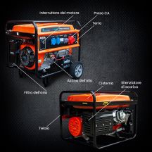 Extralink EGH-7000 hybrid power generator, 7kW