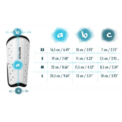 8. Meteor 20065-20068 Football Shin Guards