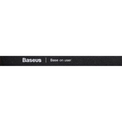 4. Baseus Rainbow Circle hook and loop Straps - Velcro tape Velcro cable organizer 3m black (ACMGT-F01)