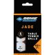 16. JADE POLY TABLE TENNIS BALLS 40 WHITE 6 PIECES POT