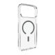 Puro Lite Mag TPU+PC Case Compatible with MagSafe for iPhone 17 Pro - Transparent with Gray Ring