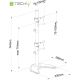 2. TECHLY VERTICAL DESK STAND FOR 2 MONITORS 13-27" LCD 10KG
