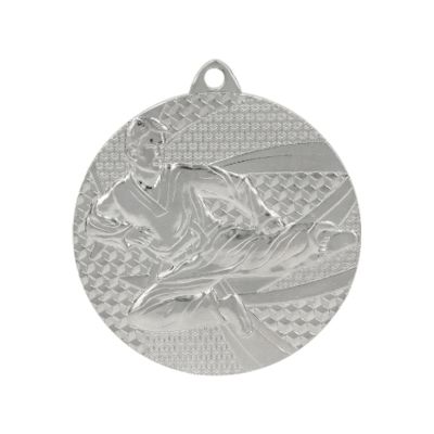 6. Silver medal - karate - steel medal