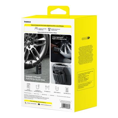 7. Baseus GoTrip VA1 Wireless Pump 150 PSI 7500 mAh - Dark Gray