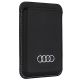 6. Audi Synthetic Leather magnetic wallet compatible with MagSafe - black