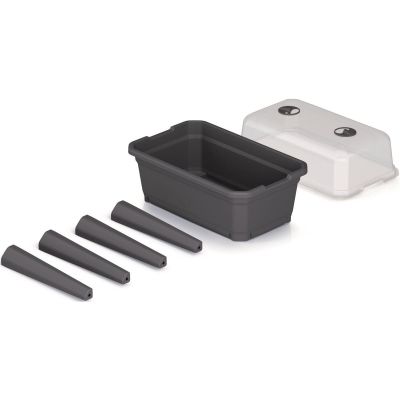 24. STANDING GREENHOUSE SEEDBED RESPANA SET ECOLINE 59.6x36.8x75.3CM ANTHRACITE