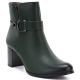6. Women's insulated ankle boots with a heel, green M.Daszyński SA125-32