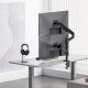 2. ERGO OFFICE MOUNT / HANGER FOR 2 MONITORS, GAS SPRING, 17"-32", 1-10KG, MATTE BLACK, ER-692 B