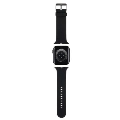 2. Karl Lagerfeld 3D Rubber Choupette Heads Strap for Apple Watch 38/40/41mm - Black