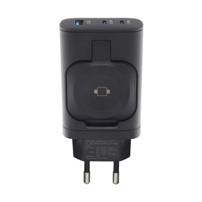 3. RealPower 450476 Mobile Charger Power Bank, Smartwatch, Tablet Black AC Wireless Charging Fast Charging Internal
