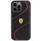 3. Ferrari Twist Metal Logo Case for iPhone 15 Pro Max - Black