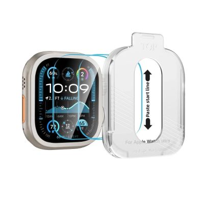 10. Tech-Protect Easy Set+ Tempered Glass 2-pack for Apple Watch Ultra 1/2 49mm - Clear