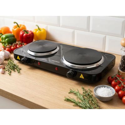 7. ESPERANZA ELECTRIC COOKER YELLOWSTONE 1500W + 1000W BLACK EKH014K