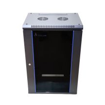 Extralink 15U 600x600 Black Wall-Mounted Rack Cabinet