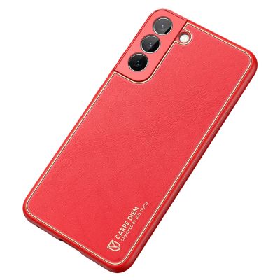 4. Dux Ducis Yolo elegant cover made of ecological leather for Samsung Galaxy S22 + (S22 Plus) red