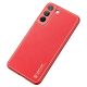 4. Dux Ducis Yolo elegant cover made of ecological leather for Samsung Galaxy S22 + (S22 Plus) red
