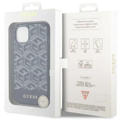 8. Guess GUHMP14SHGCFSEK iPhone 14 6.1" black/black hardcase GCube Stripes MagSafe