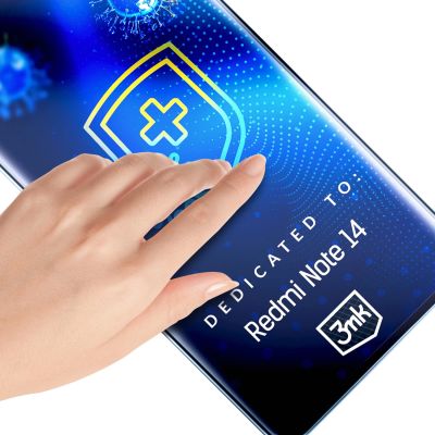 5. Antibacterial protective film 3mk SilverProtection+ for Xiaomi Redmi Note 14 4G