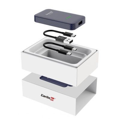 7. CARLINKIT 4.0 Adapter Wireless Module Android Auto & Apple CarPlay blue