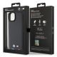 8. BMW BMHCP15M22PTDK iPhone 15 Plus 6.7" black/black Leather Stamp Tricolor