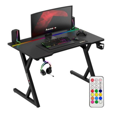 3. Huzaro Hero 2.4 RGB Black Gaming Desk