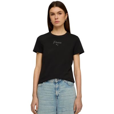 Puma ESS Script Tee Women's T-Shirt Black 691760 01