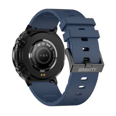 6. Gravity GT21-5 Smartwatch + Navy Blue Silicone Strap