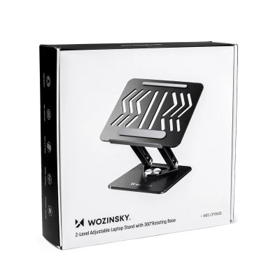 5. Wozinsky WRS-CPY84SB 360 Aluminum Laptop and Tablet Stand + Free Smartphone Stand - Black