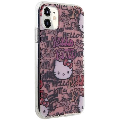4. Hello Kitty IML Tags Graffiti case for iPhone 11 / Xr - pink