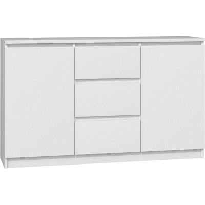 4. Chest of Drawers 2 Doors 3 Drawers White