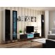 10. VIGO full display cabinet '180' 180/40/30 white/black half