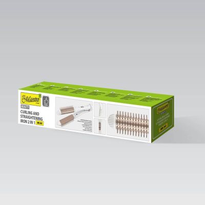 6. 2-in-1 hair curler and straightener 55W MAESTRO MR-263