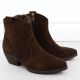 3. Brown women’s leather cowboy ankle boots Big Star SS274463