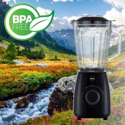12. ELDOM BK6 NOXAR 100W BLACK 22000 RPM 1.8 L TEMPERED GLASS JUG TWO SPEED LEVELS + PULSE