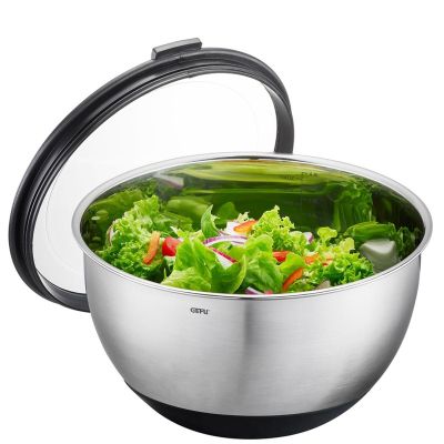 2. GEFU MUOVO Round Bowl 4.5 l Black, Stainless Steel 1 pc.