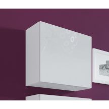 VIGO square display cabinet 50/50/30 white/white gloss