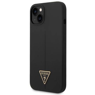 2. Guess GUHCP14MSLTGK iPhone 14 Plus 6.7" black/black hardcase Silicone Triangle