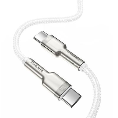 3. Baseus Cafule Metal 100W USB-C - USB-C Cable 2m - White