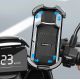 2. Rockbros 25210032005 Motorcycle Phone Holder for Mirror - Black