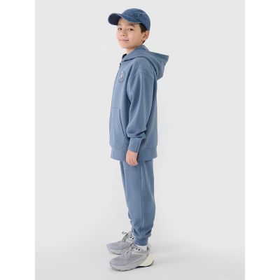 4. Boy's zip-up sweatshirt with hood 4F 4FJRSS25TSWSM2042-32S