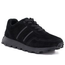 Leather platform sneakers black S.Barski