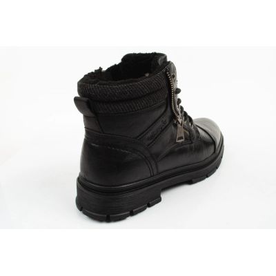 8. Wrangler men's shoes Gillen Fur ankle boots black insulated fashionable ankle boots