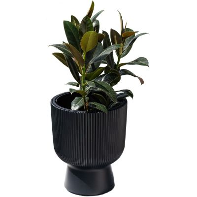 15. MILLY FLOWER POT ON LEG DIAMETER 30 CM ANTHRACITE